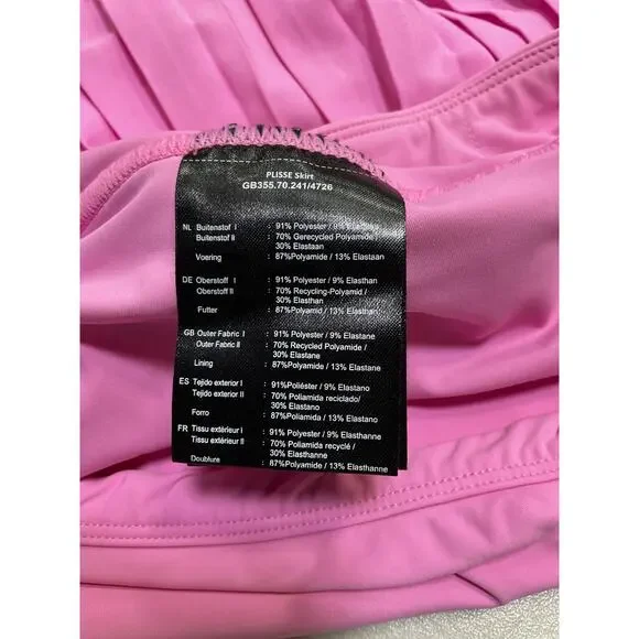 Goldbergh 'Plisse' Pink Polyester Skirt Size S